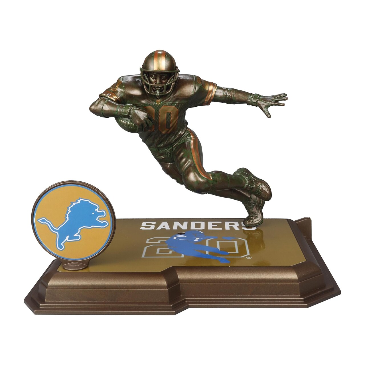 Detroit Lions NFL SportsPicks Figure | Barry Sanders (Bronze/Patina Gold Label)